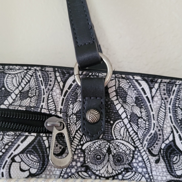 Sakroots Juke and Cotton Owl Print Purse Like New - Picture 4 of 9